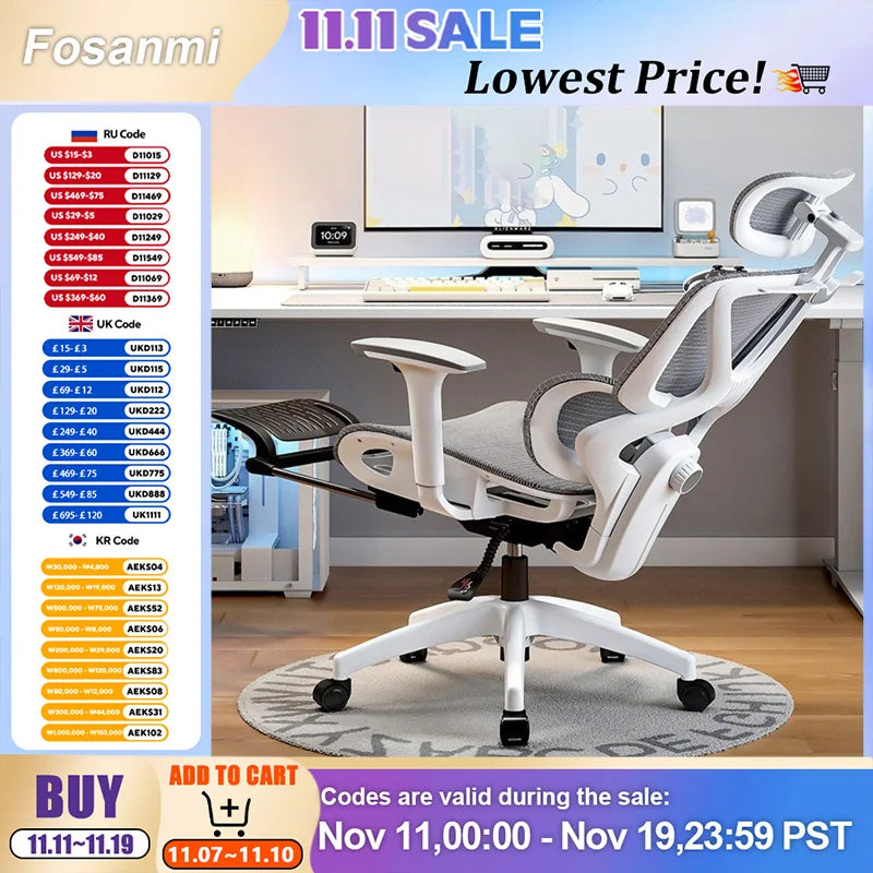 Elektronischer Gaming-Computerstuhl, ergonomische Bürostühle mit Rückenlehne und versteckter Fußstütze, 150-Grad-Neigung, Rollstuhlmöbel