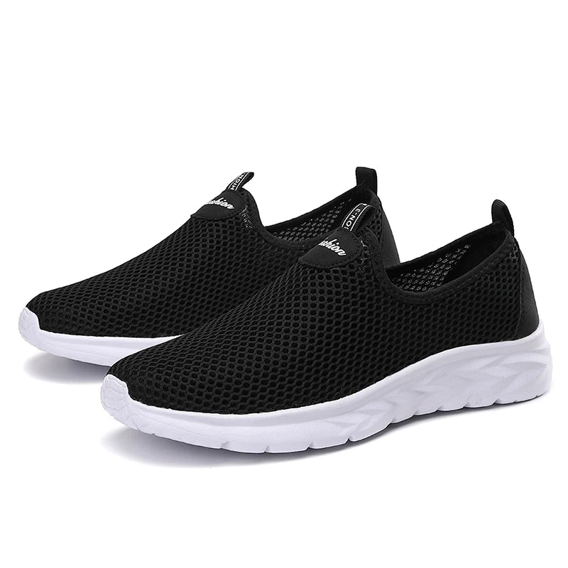 YRZL Sneakers Men Summer Casual Shoes Men Mesh Breathable Outdoor Non Slip Sports Shoes Slip on Loafers for Men Pius Size 39-46.