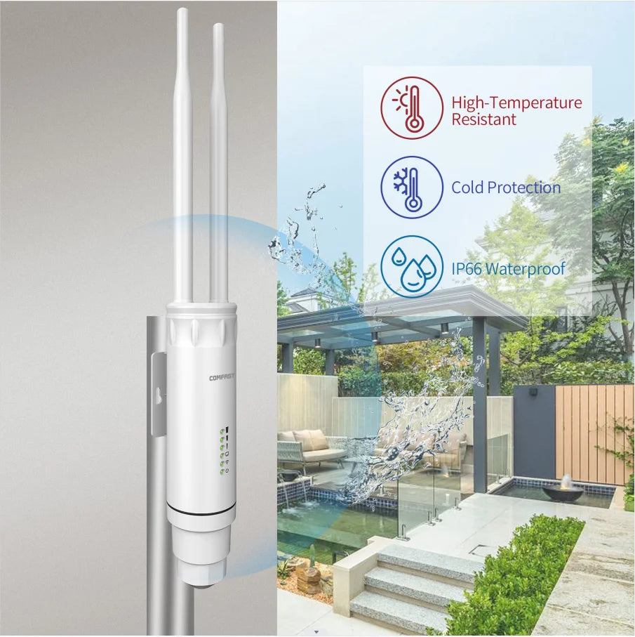 COMFAST AC1200/AC1300 Outdoor AP Router 2.4G/5G Dual Dand Long Range signal Extender Amplifie wireless WiFi Repeater waterproof.