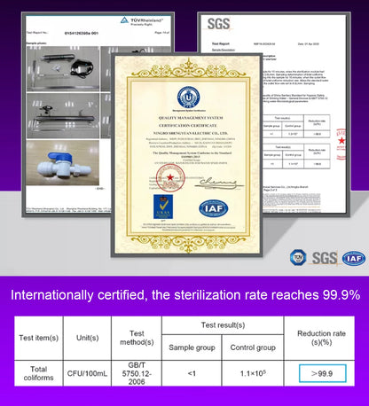 ALTHY UV Ultraviolet Water Sterilizer Purifier System Disinfection Filter Lamp + Flow Switch Control Stainless Steel 1GPM