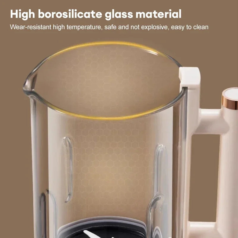 1500ML Electric Soy Milk Machine Wall Breaking  Automatic Intelligent Food Blender Fruit Juicer Blender Rice Paste Maker.