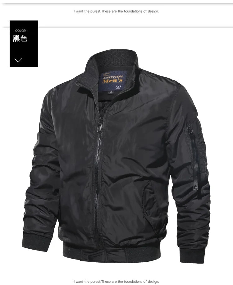 2025 Men's Fashion Cotton Warm Jackets Slim Fit Bomber Jacket  Autumn Winter Outdoor Casual Long Sleeve Warm Coats for Men 5XL.