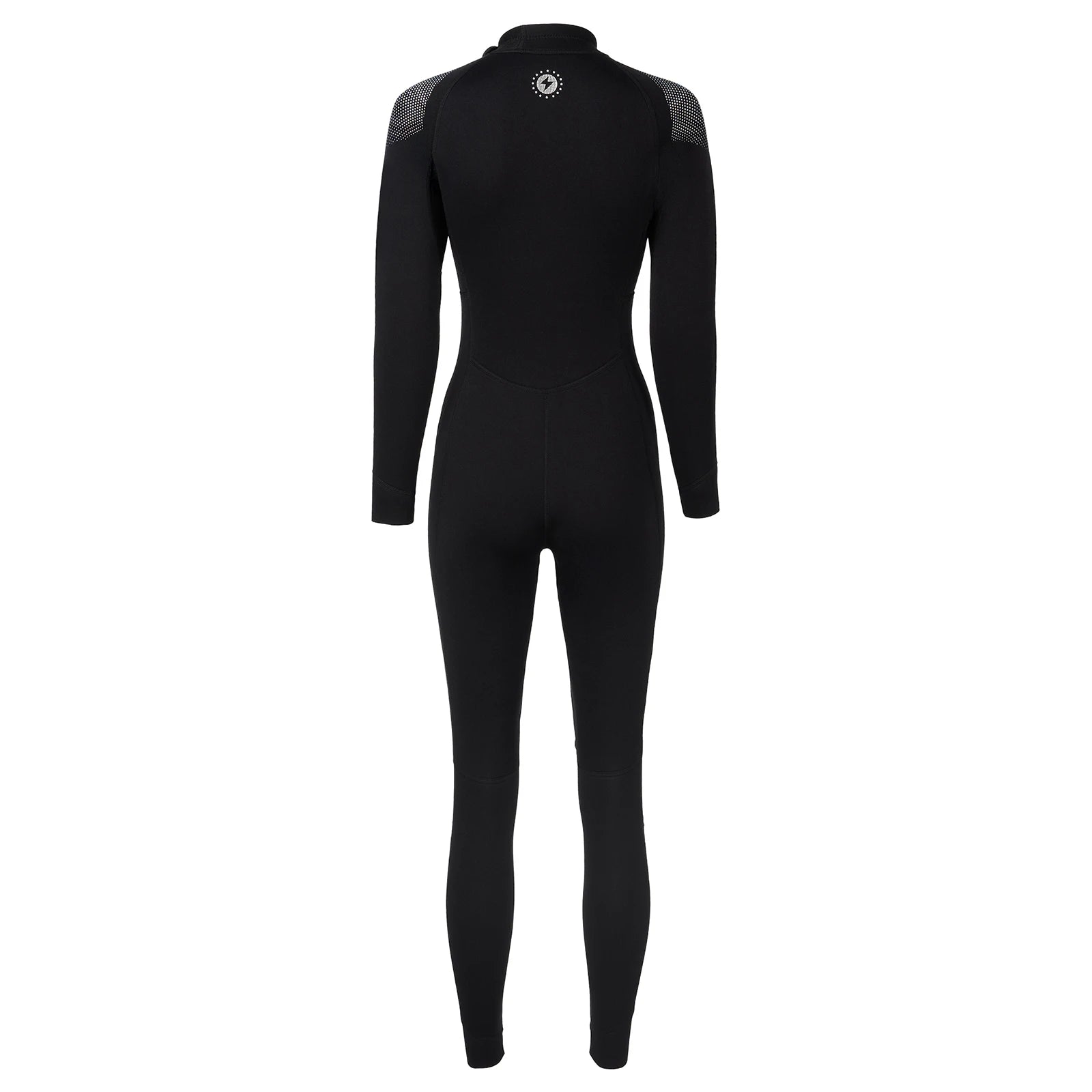 Women 3mm Neoprene One-Piece Thermal Wetsuit Mock Neck Long Sleeve Front Zipper Jumpsuit for Swimming Surfing Snorkeling Diving.