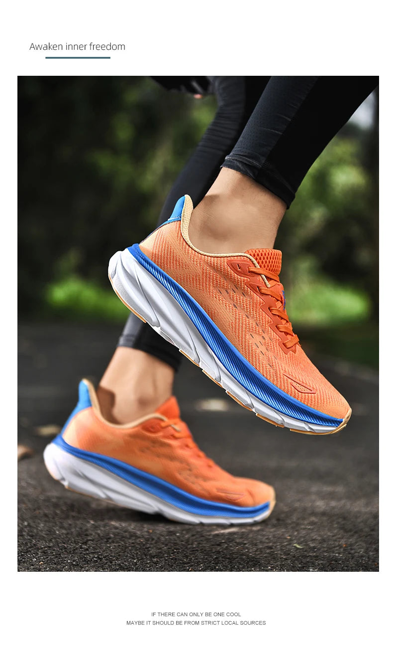 Men's Running Shoes Luxury shoes Couple Outdoor Sneakers Cushioning Breathable Mesh Off-road Trainer Shoes Race Non-Slip Fashion.