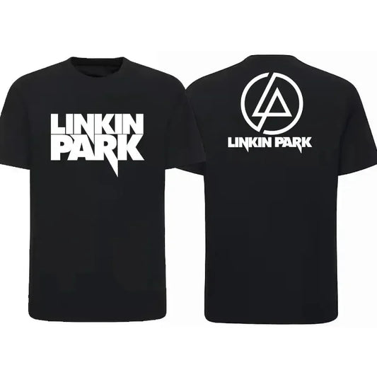 2024 Men's Pure Cotton T-shirt Linkin Subverts The End Flag Evolutionary Theory Park 1080p Printed Women's Black Nostalgic Tee.
