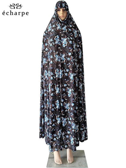 6XL Ramadan Muslim Pullover Sleeveless Dress Women Prayer Garment Arab Jibab Dubai Abaya Islamic Femmel Khimar Worship Robe