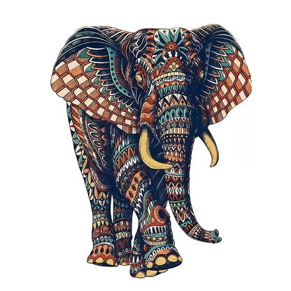 Cat Exclusive Design Intelligent Jigsaws Animal Puzzle Wood Irregular Elephant  Animal Wooden Puzzle for Adult Kids.