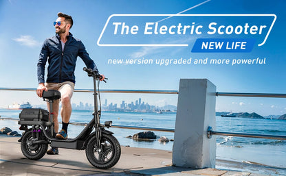 TOOFLY GQ8 Adult Electric Scooter 250W E-Scooter 48V15AH 14" Vacuum Tires Urban Commuting Foldable EScooter.