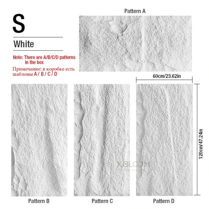 4pcs 120x60cm Home Decor 3D PVC Wood Grain Wall Paper Brick Stone Wallpaper 3D wall panel Living Room Bedroom Wall Sticker Decor