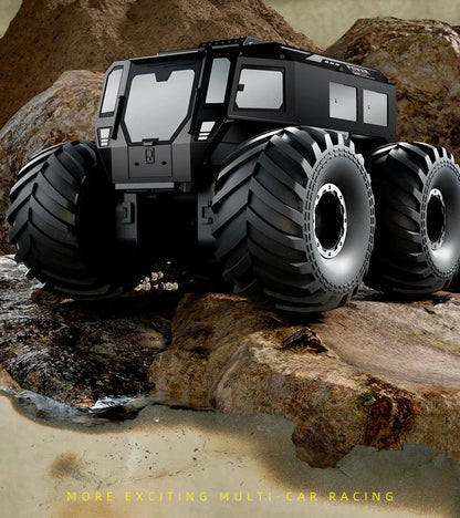 Q210 Amphibious Rc Car Dual Control 4WD Off-road Remote Control Waterproof Vehicle 2.4G Electric Climbing Crawler Toys for Kids