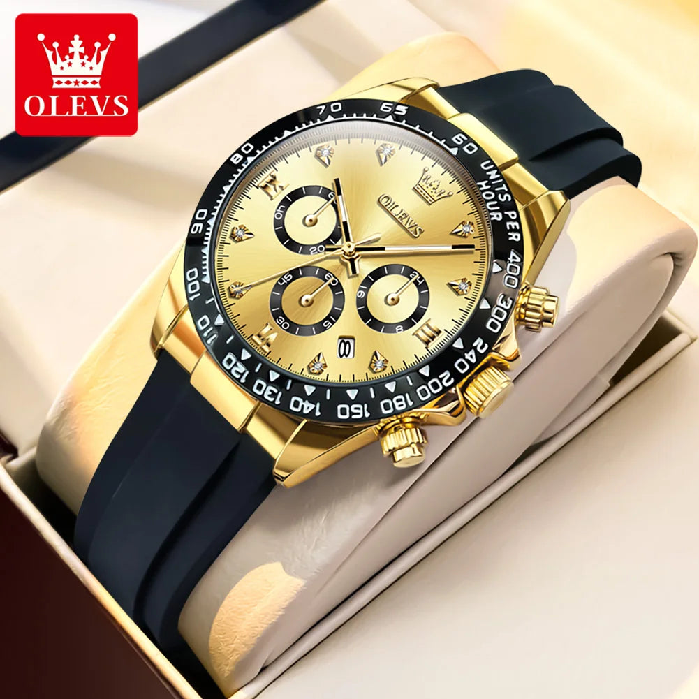 OLEVS Top Luxury Elegant Watch for Women Waterproof Luminous Ladies Watch Light Blue Silicone Strap Quartz Women's Watches Reloj.