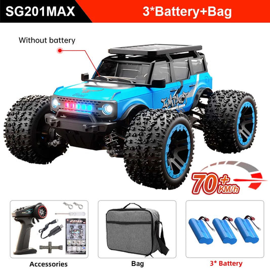 ZLL SG201 MAX 1:20 High Speed Drift Racing Car 70KM/H Brushless Motor 4WD RC Off Road Car Monster Trucks Toys For Kids Gifts.