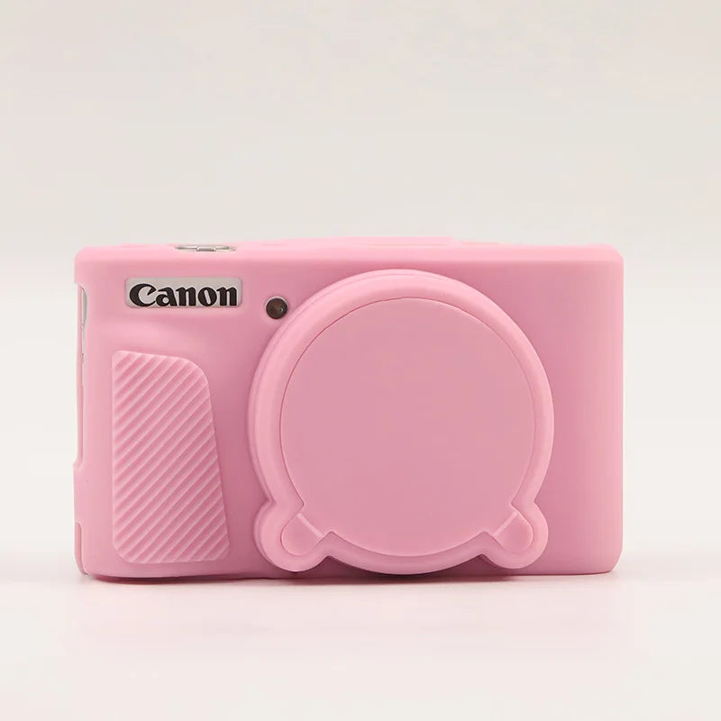 Camera Case for Canon PowerShot SX740 / SX730 Digital Camera, Soft Silicone Protective Bag Removable Lens Cover Accessories.