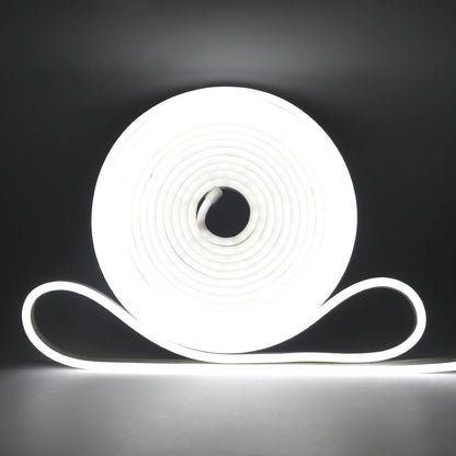 5V 12V 24V Neon LED Strip With 2Pin Wire 120LEDs/M IP67 Silicon Tube Bar Lamp Soft Flexible DIY Light Sign Rope 3000K-6500K