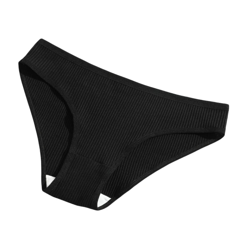 3Pcs/Set Cotton Panties Women Low Waist Underwear Seamless Briefs Solid Color Sports Breathable Underpants Female Lingerie.