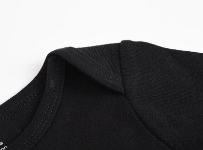 Honeyzone 3PCS Schwarz Baby Jungen Kleidung Sets Langarm Body Baumwolle Weiche Overalls Unterwäsche Neugeborenen Loungewear Infant Outfit.