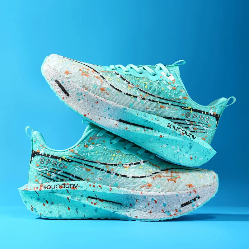 Supercritical E-TPU Marathon Running Shoes Men Women High-quality Road Jogging Shoes Light Comfy Sneakers Mesh Training Shoes.