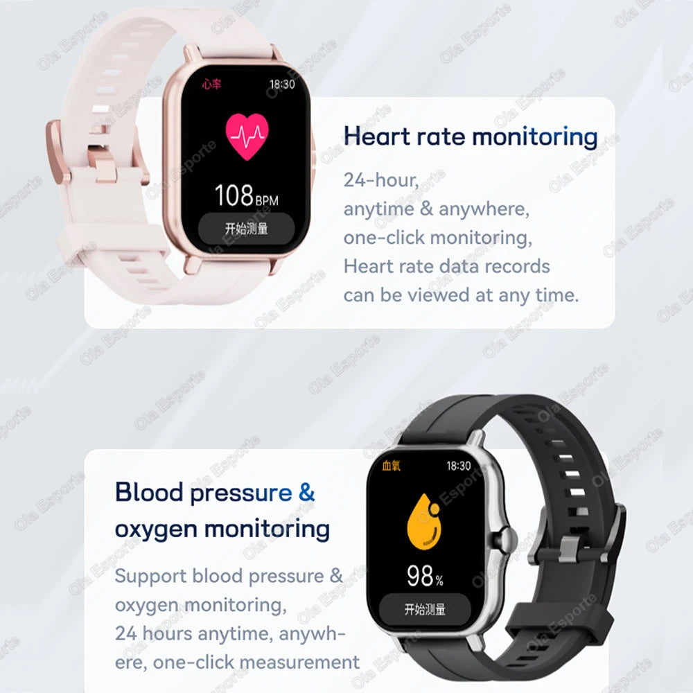 Outdoor Sports Smart Watch Wireless Calling Information Reminder Wallpaper Change Men's and Women's Waterproof Smartwatch 2025.