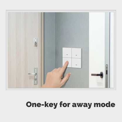 MOES ZigBee Szenenschalter, 4-fach, kabellos, 12 Drucktasten, Tuya-Controller, Automatisierungsszenario, batteriebetrieben, funktioniert mit Smart Life.