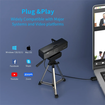 Nuroum V11 High Quality 1080p 60fps Full Hd Plug And Play Computer Usb Web Camera Mini Webcam 2K For Pc Laptop With Microphone.