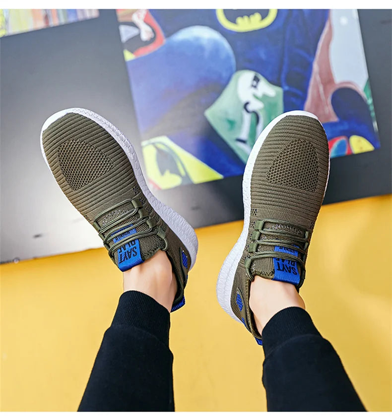 2023 New Spring Autumn Men's Shoes Sports All-match Middle-aged And Elderly Casual Shoes Breathable Fashion Men's Cloth Shoes