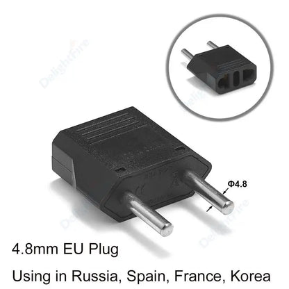 US-Elektrostecker-Adapter, europäisch, EU auf US, Amerika, China, CN, Kanada, CA, Reiseadapter, 2-poliger Stecker, Typ A, Konverter, Netzteil