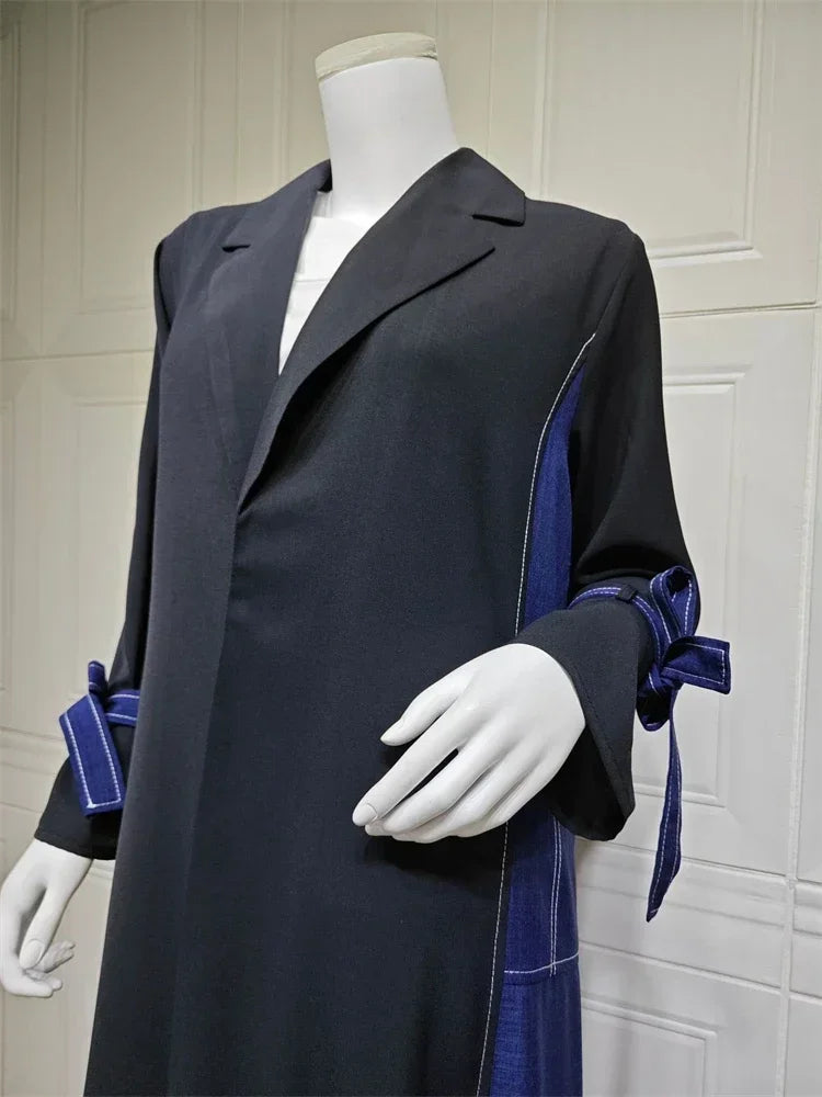 Ramadan Eid Open Muslim Kimono Abaya Damen Dubai Luxury Kebaya Prayer Clothes Abayas For Women Arabic Kaftan Dress Islam Robe.