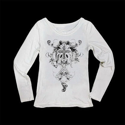 Y2k Aesthetic pattern Vintage Basic Tees Ladies Clothes Retro Graphic Top Short Sleeve Casual T Shirt for Women Millennium style.