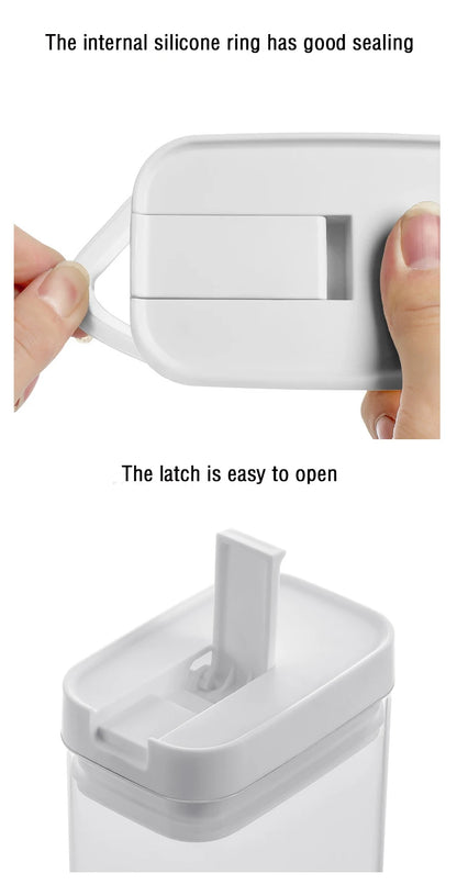 Pasta Storage Box Transparent Plastic Grain Seal Tank Spaghetti Storage Container Moisture-Proof Snack Jar Kitchen Food Tank.