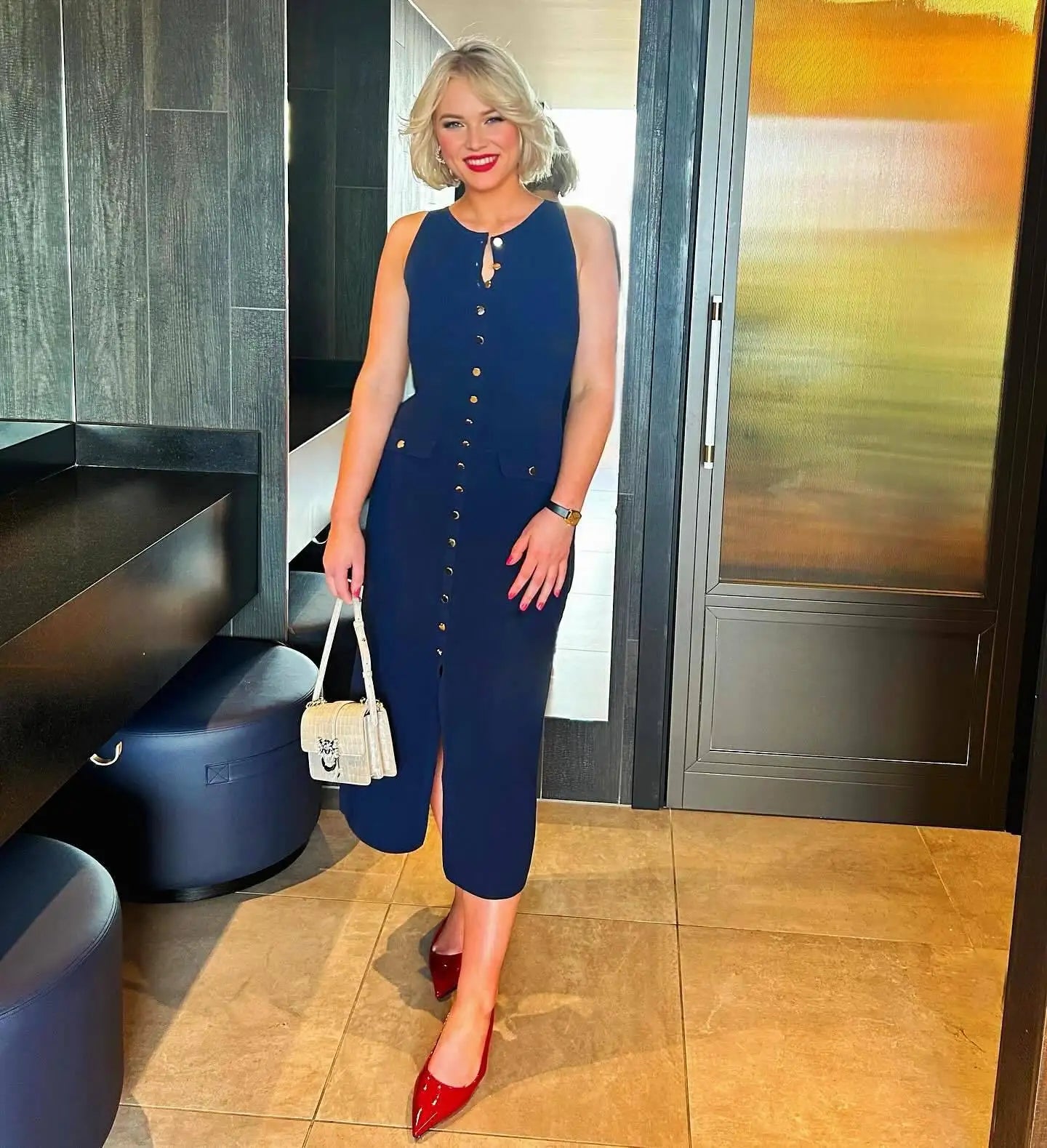 Tossy Strick-Maxikleid mit gerippter Strickjacke, weiblich, hohe Taille, schlanke Tasche, ärmellos, elegantes Partykleid, Damen-Strickwaren, langes Kleid