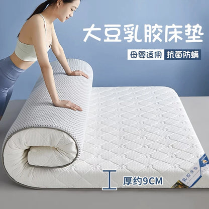 Matratze aus Sojabohnenfaser, Bodenmatte, faltbar, Tatami-Matte mit langsamer Rückfederung, 4/7 cm Dicke, King Twin, Queen-Size-Latex-Schwammbettprodukt