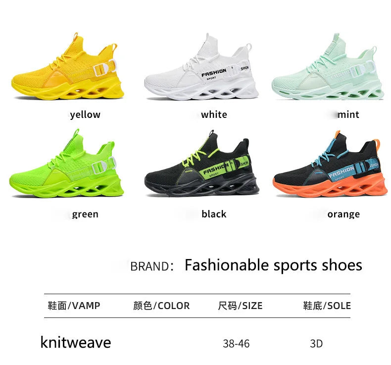 Men Shoes Breathable Fashion Mesh Running Shoes Man High Quality Unisex Light Tennis Baskets Athletic 2023 Sneakers for Men.