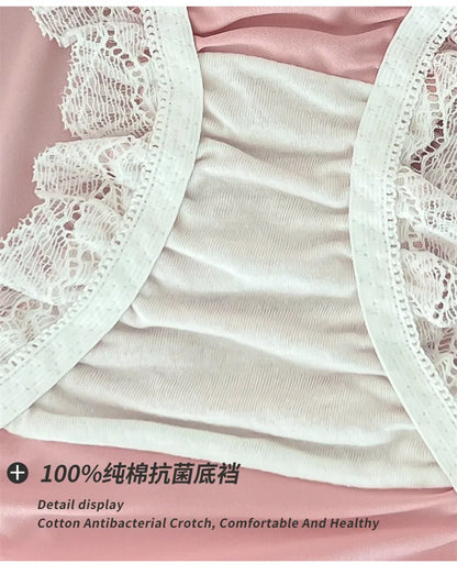 Sexy panties Plus size ropa interior femenina lace lenceria sweet calzones para mujer high elasticity underwear women Lingerie.