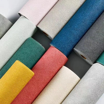 Selbstklebende Kieselalgen-Schlamm-Tapete, verdickter TV-Hintergrund, Leinen-Tapete, Schlafzimmer, Renovierung, Heimdekoration, XPE-Schaum-Wandaufkleber