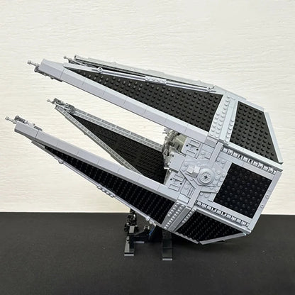 1931pcs DIY Spaceship Tied Interceptord Building Blocks Spacecraft Fighters Model Assembly Bricks Toys Kids Christmas Gift 75382.