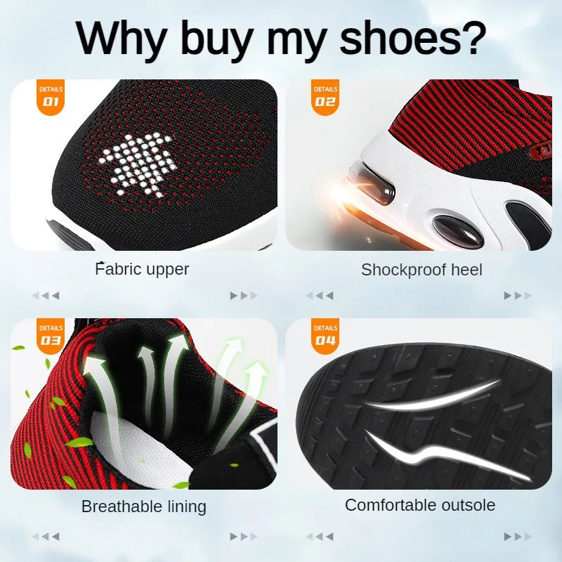 Professional Running Shoes For Men Lightweight Men's Designer Mesh Sneakers Lace-Up Male Outdoor Sports Tennis Shoe.