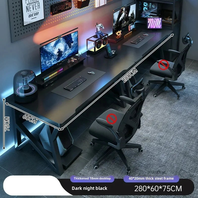 Moderne Doppel Computer Schreibtische Hause Desktop E-sport Gaming Tisch Schlafzimmer Einfache Schreibtisch Student Studie Tische Büro Möbel EE
