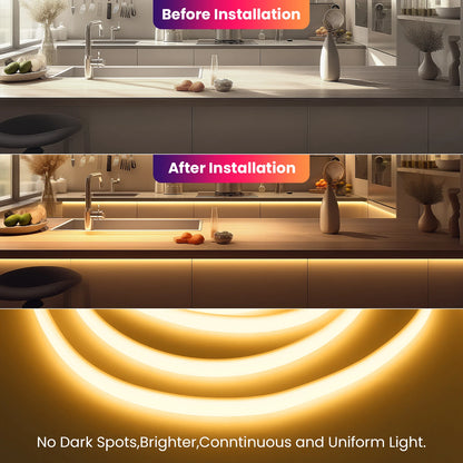 220V COB LED Light Strip Waterproof With EU Plug Red/Blue/Pink/Green Home Outdoor Garden Lighting Flex Silicone Tube Neon Lamp