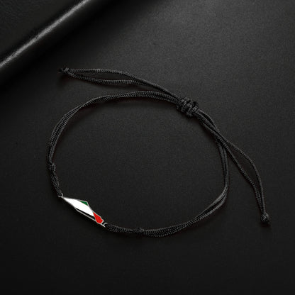 COOLTIME Palestine Map Charm Women Bracelets Stainless Steel Adjustable Double Layer Men Geography Bracelet jewelry Wholesale