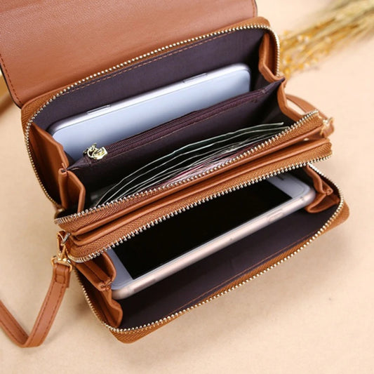 Women's Wallet Korean Handbag Multi Card Large Capacity Casual Shoulder Bag Mobile Phone Packet Fashion New Style.