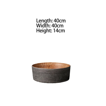 JIENI Art Keramik-Badezimmer-Waschbecken-Set, ovales Waschbecken, antikes Messing, Bambus-Wasserhahn, Pop-Up-Abfluss-Kombination, hochwertige Waschbecken aus Porzellan