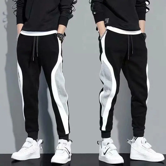 2024 frühling Herbst männer Sport Hosen Männlichen Lose Anliegende Leggings Patchwork Running Training Casual Hosen Mode Outfit Hosen