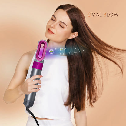 Professional 5-in-1 Hair Dryer Electric Hair Brush For Dyson Airwrap Automatic Hair Curler Straightener Hot Air Comb Home Use.