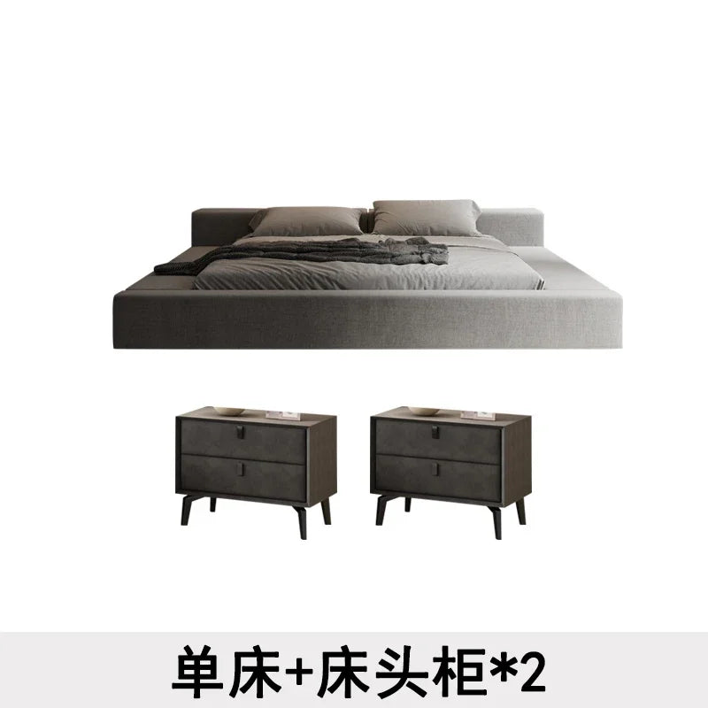 Rahmen Queen-Size-Betten Doppel Ästhetisch Schlafen King Bett Basis Kinder Cama De Lujo Para Dormitorio Möbel Dekoration