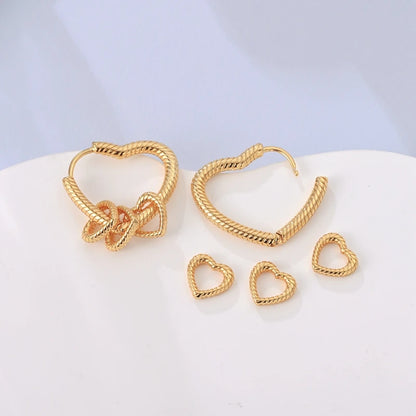Yellow Gold Starlight Hoop Earrings For Girl Sparkling Classic Snakebone Multi-loop Earrings Star Moon 925 Silver Women Earring