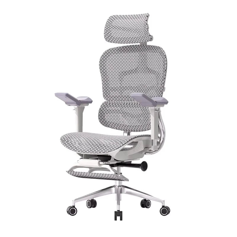 Bequemer ergonomischer Stuhl, drehbare Fußstütze, Räder, luxuriöser Ästhetikstuhl, Executive-Design, moderne Silla-Gamer-Möbel für Erwachsene