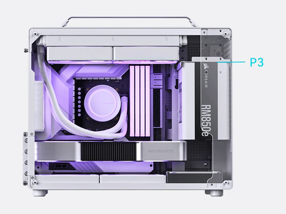 JONSBO Z20 MATX Case Detachable Handle Supports 240 Water-cooled 363mm Graphics Card Side  Transparency Desktop Mini PC Chassis