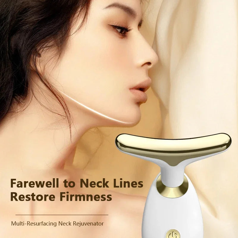 Neck Face Lifting Device Face Slimming Eye Massage Beauty Skin Facial Vibration Machine Anti Aging Reduce Edema Double Chin.