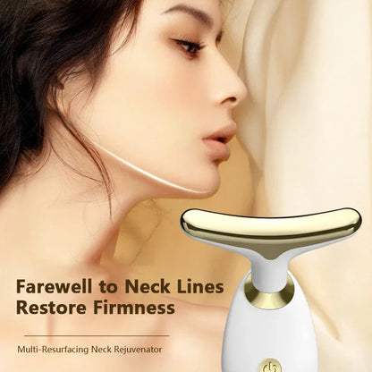 Neck Face Lifting Device Face Slimming Eye Massage Beauty Skin Facial Vibration Machine Anti Aging Reduce Edema Double Chin.