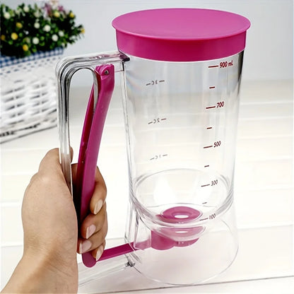 1 Pcs 900ml Batter Dispenser Hand-held Graduated Funnel Pastry Dough Dispensador For Pancake Cupcakes Cake.